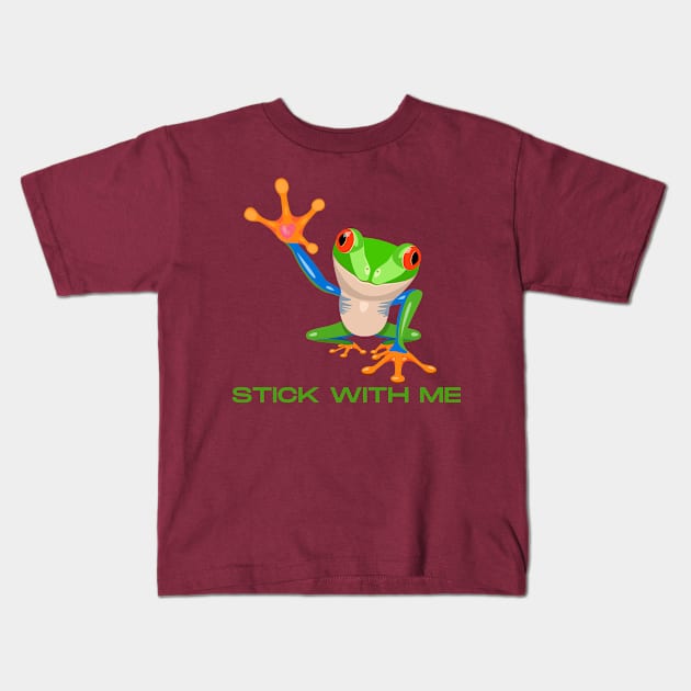 Stick With Me Kids T-Shirt by Mediteeshirts